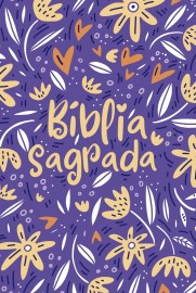 Biblia nvt  jardim da vida roxo