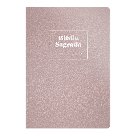 Biblia Rc Grande Com Cantor Cristo - Luxo Rosa