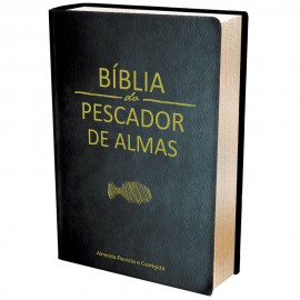 Bblia do Pescador de Almas Mdia Luxo Preta