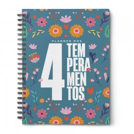 Planner Devocional Dos 4 Temperamentos Capa Dura Flores