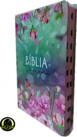Biblia Nvi Flores Capa Dura magnlia com ndice 