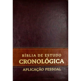 Biblia De Estudo Cronologica Aplicacao  Marrom 