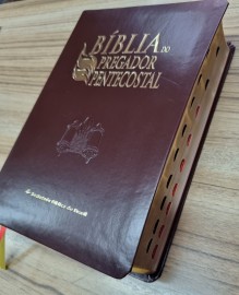 Biblia Do Pregador Pentecostal Media Marrom Com Indice