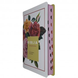 B�blia RC grande Capa dura Floral com �ndice