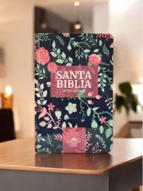Santa Biblia Reina-Valera Espanhol Capa Dura ilustrada Flores
