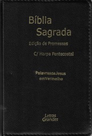 Biblia Tijolinho Papel Branco Luxo C.Harpa Kings