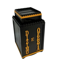 Gazofil�cio Mdf M�dio Preto Dizimo E Oferta