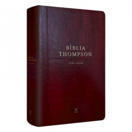 Bblia Thompson AEC Letra Grande luxo vinho e preta