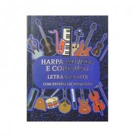Harpa Avivada e Corinhos Mdio letra Gigante  Notas Musicais Capa Dura