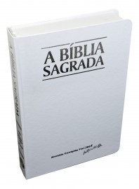 Biblia Classic Acf  Branca Letra Grande Semi Luxo