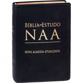 Biblia De Estudo NAA  Louro Legitimo Preta