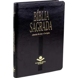 Biblia Mais Fina Luxo Preta Luxo Rc