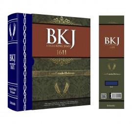 B�blia 1611 King James De Estudo Holman Azul 6 Edicao