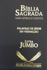 Biblia Letra Jumbo Luxo Com Harpa Estrela o RC cpp