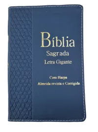 B�blia Letra Gigante Luxo PJV com Harpa KCP