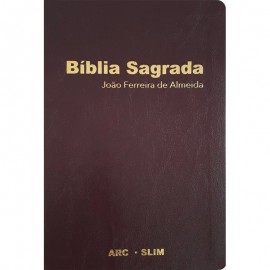 Bíblia Sagrada ARC Slim Vinho luxo