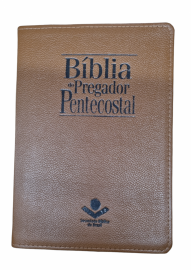 Bblia Do Pregador Pentecostal Marrom Couro Legitimo Luxo Com ndice