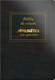 Bíblia Apologética Com Apócrifos Preta semi luxo