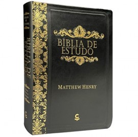 Bíblia de Estudo Matthew Henry Preta Luxo