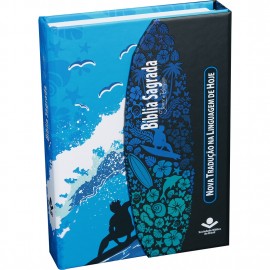 Biblia carteira surf azul ntlh jovem