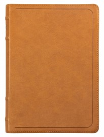 B�blia ACF com refer�ncias cruzadas e palavras de Jesus em azul, luxo mostarda, Letra grande