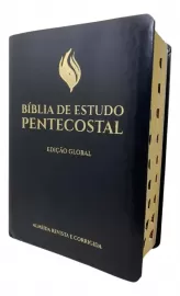 Biblia De Estudo Pentecostal Grande Preta Edio Global Com Indice