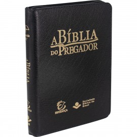 A Bíblia do Pregador Media Ziper Preta
