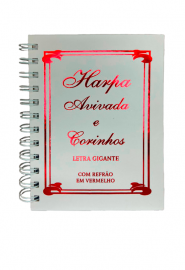 Harpa Espiral Letra Hiper Gigante Avivada e Corinhos Avivadas