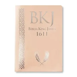 B�blia King James Fiel 1611 Letra Ultragigante Luxo Rose