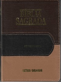 Bíblia Atualizada bicolor Luxo - letra Grande N. Ortografia