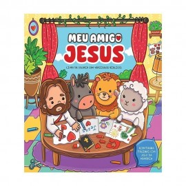 Livro Infantil Meu Amigo Jesus Cristo Para Colorir - Luana Chinaglia