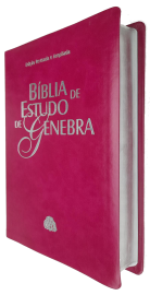 Biblia  Estudo De Genebra Rosa Pink