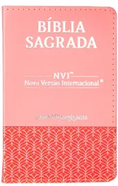 B�blia NVI � PU Luxo � Rosa