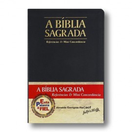 Biblia Acf  Referencias E Mini Concor Luxo Preta