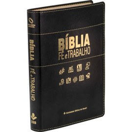 B�blia F� e Trabalho Luxo preta