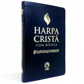 Harpa Crist� Com M�sica luxo Grande Preta