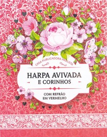 Hinrio Capa Dura Letra Gigante  Modelo 03  FLORAL ROSA