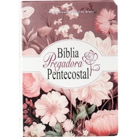 B�blia Da Pregadora Pentecostal Grande Capa Bonde Flores