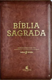 B�blia Leitura Perfeita  Acf Capa Marrom luxo