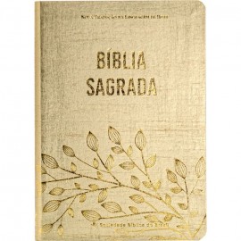 Bblia NTLH  Linha Cristal Dourada Luxo