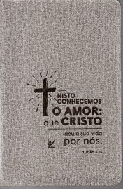 Biblia Almeida Contemporanea Slim Cruz Cinza Cruz