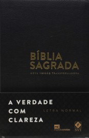  Bblia Nvt Preta Luxo Letra Normal  