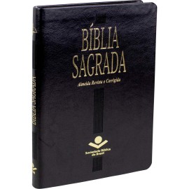 Biblia Mais Fina Luxo Preta Luxo Rc
