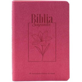 B�blia Luxo ARA Letra Grande Legno Goiaba