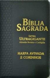 Biblia lt ultragigante RC ziper com harpa