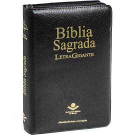 B�blia Letra Gigante ziper preta