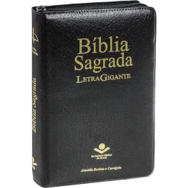 B�blia Letra Gigante ziper preta
