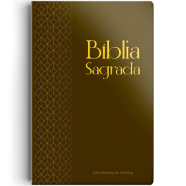 Biblia Rc Gigante C. Mapa Semi Luxo Marrom