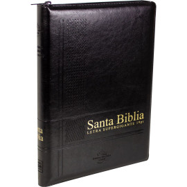 Santa Biblia Super Gigante Espanhol Ziper Preto