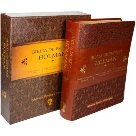 B�blia De Estudo Holman Luxo Marrom